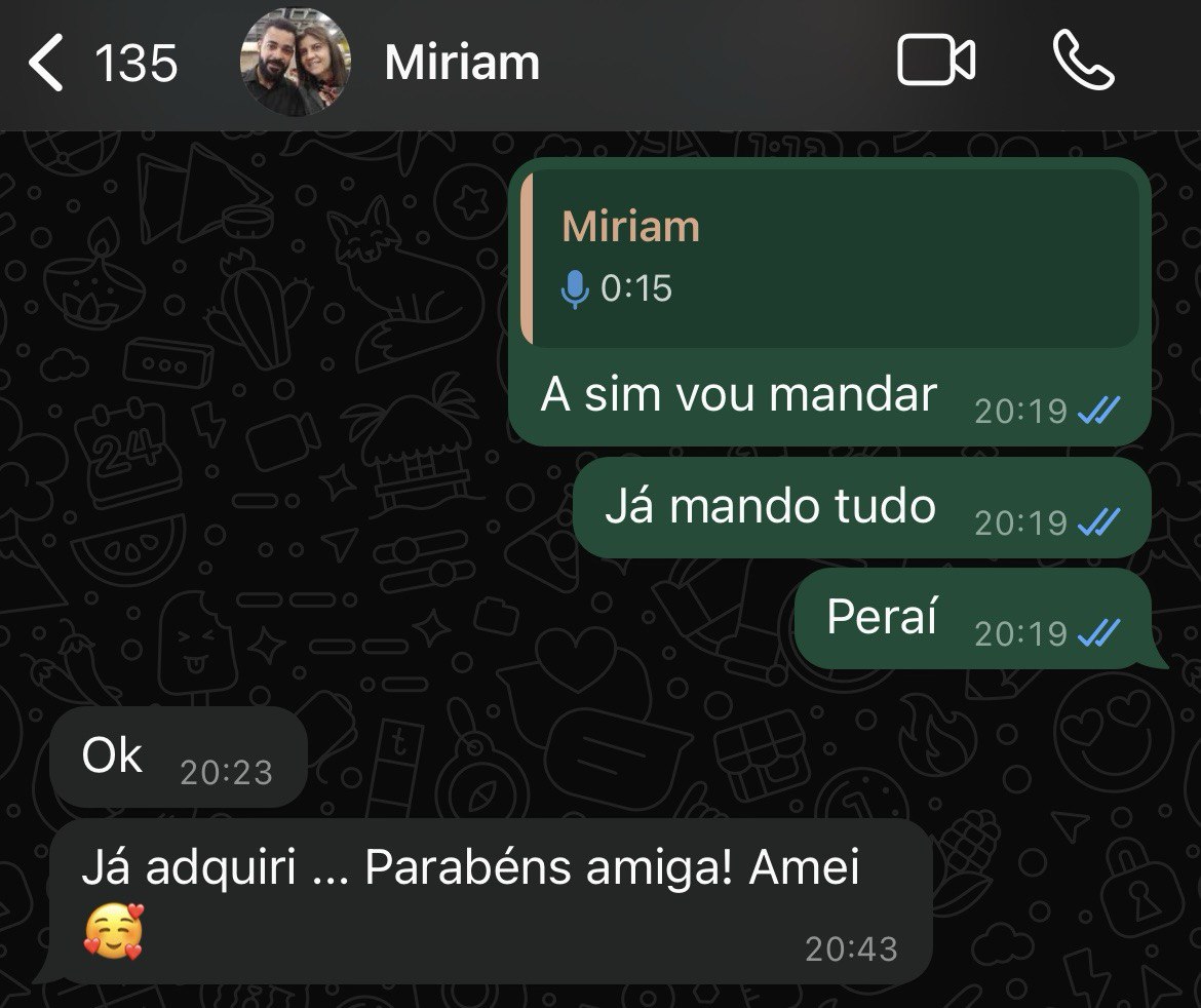 Depoimento real de leitora 1