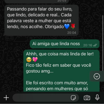 Depoimento real de leitora 2